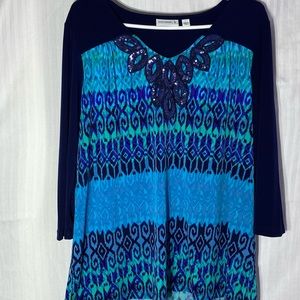 Susan Graver Liquid Knit Tunic size L